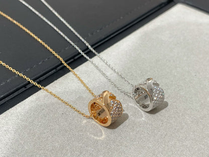 [Rose Jewellery]LIENS EVIDENCE DIAMOND PAVED NECKLACE