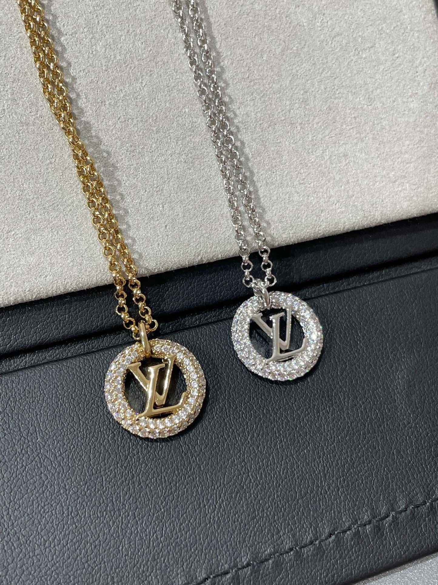 [Rose Jewellery]LV BY NIGHT DIAMOND PAVED NECKLACE