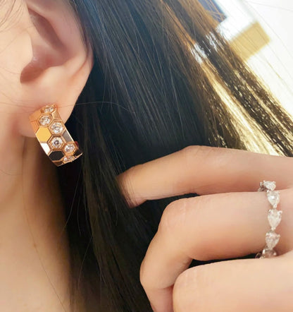 [Rose Jewellery]BEE LOVE DIAMOND HOOP EARRINGS