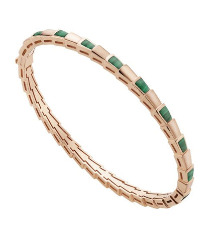 [Rose Jewellery]SERPENTI BRACELET PINK GOLD MALACHITE