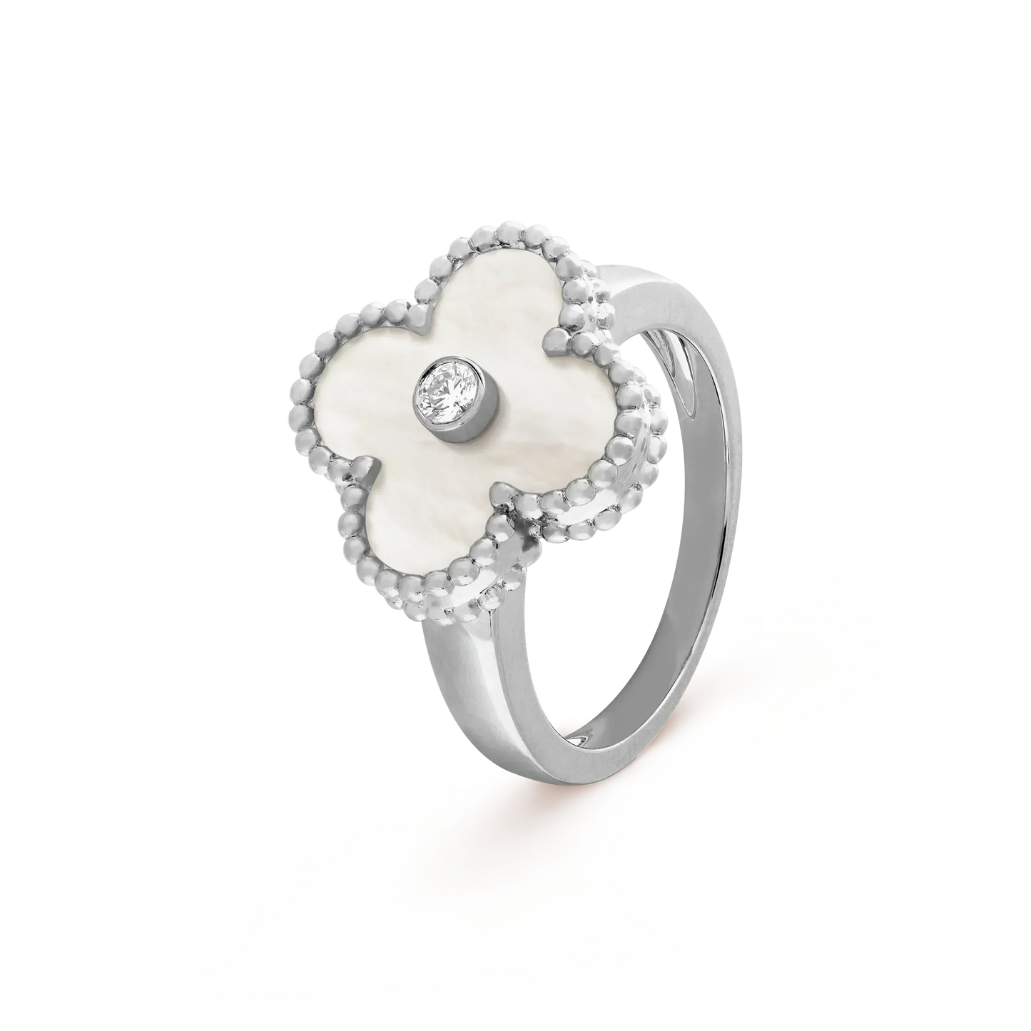 [Rose Jewellery]CLOVER SILVER MOP DIAMOND RING