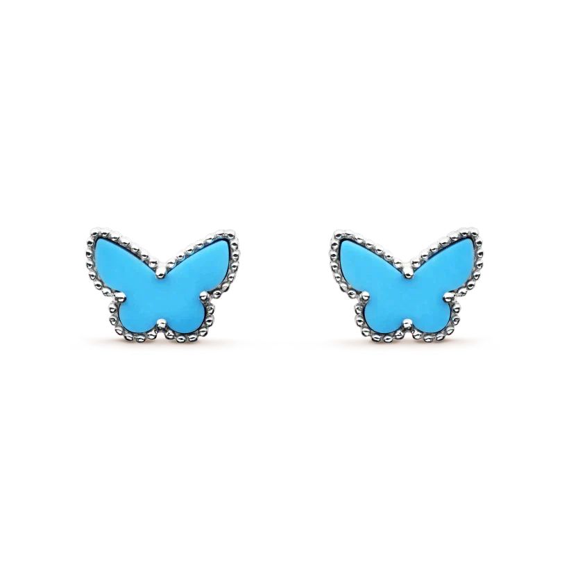 [Rose Jewellery]BUTTERFLY TURQUOISE EARRINGS SILVER