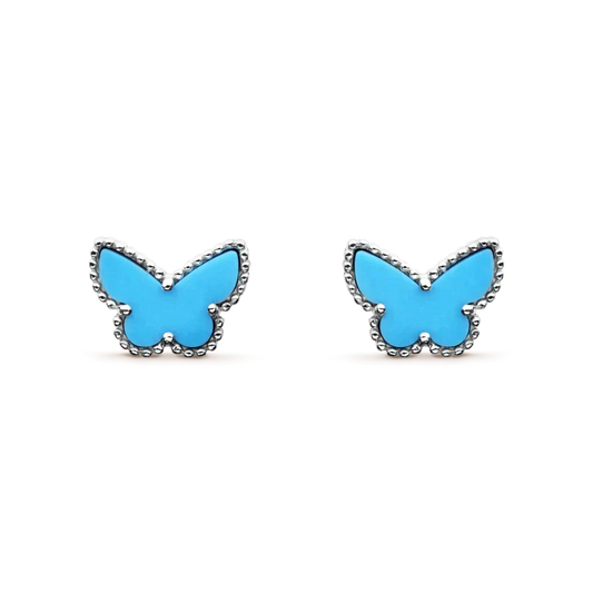 [Rose Jewellery]BUTTERFLY TURQUOISE EARRINGS SILVER