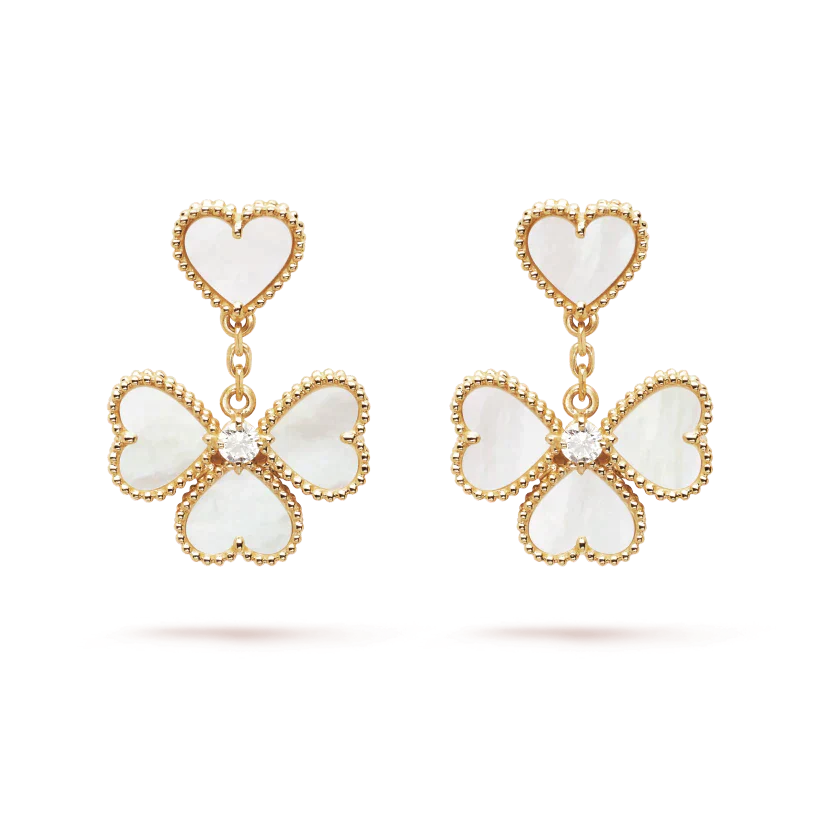 [Rose Jewellery]CLOVER SWEET WHITE MOP EARRINGS