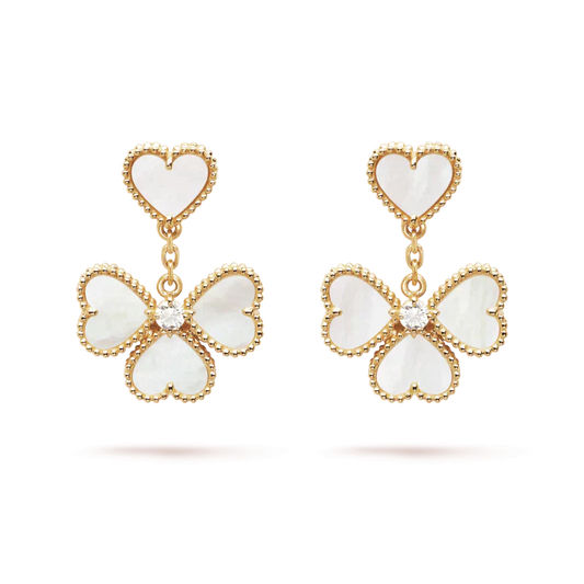 [Rose Jewellery]CLOVER SWEET WHITE MOP EARRINGS