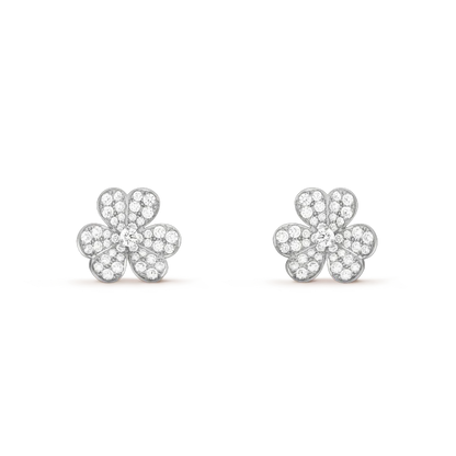 [Rose Jewellery]CLOVER COMOS DIAMOND EARRINGS SILVER