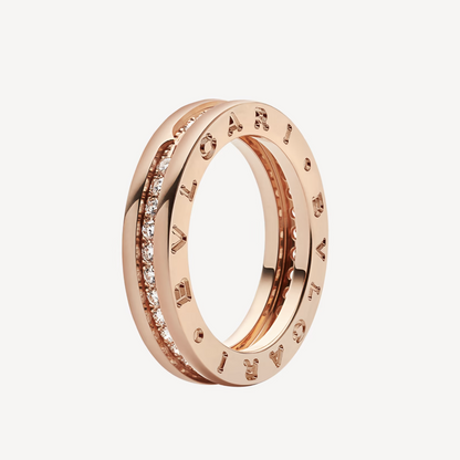 [Rose Jewellery]ZERO 1 ONE-BAND PAVED DIAMONDS ON THE SPIRAL RING