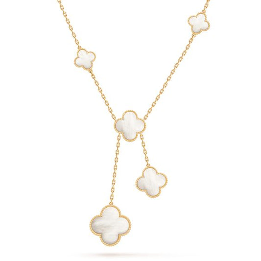 [Rose Jewellery]CLOVER MOTHER OF PEARL NECKLACE 6 MOTIF