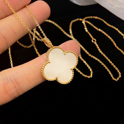 [Rose Jewellery]CLOVER 25MM MOP LARGE PENDANT NECKLACE