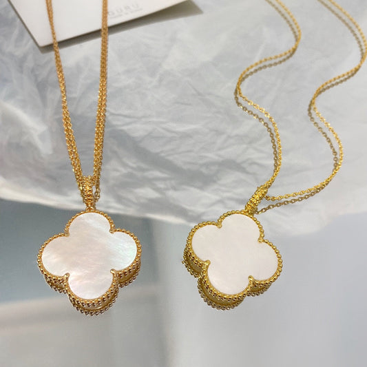 [Rose Jewellery]CLOVER 25MM MOP LARGE PENDANT NECKLACE