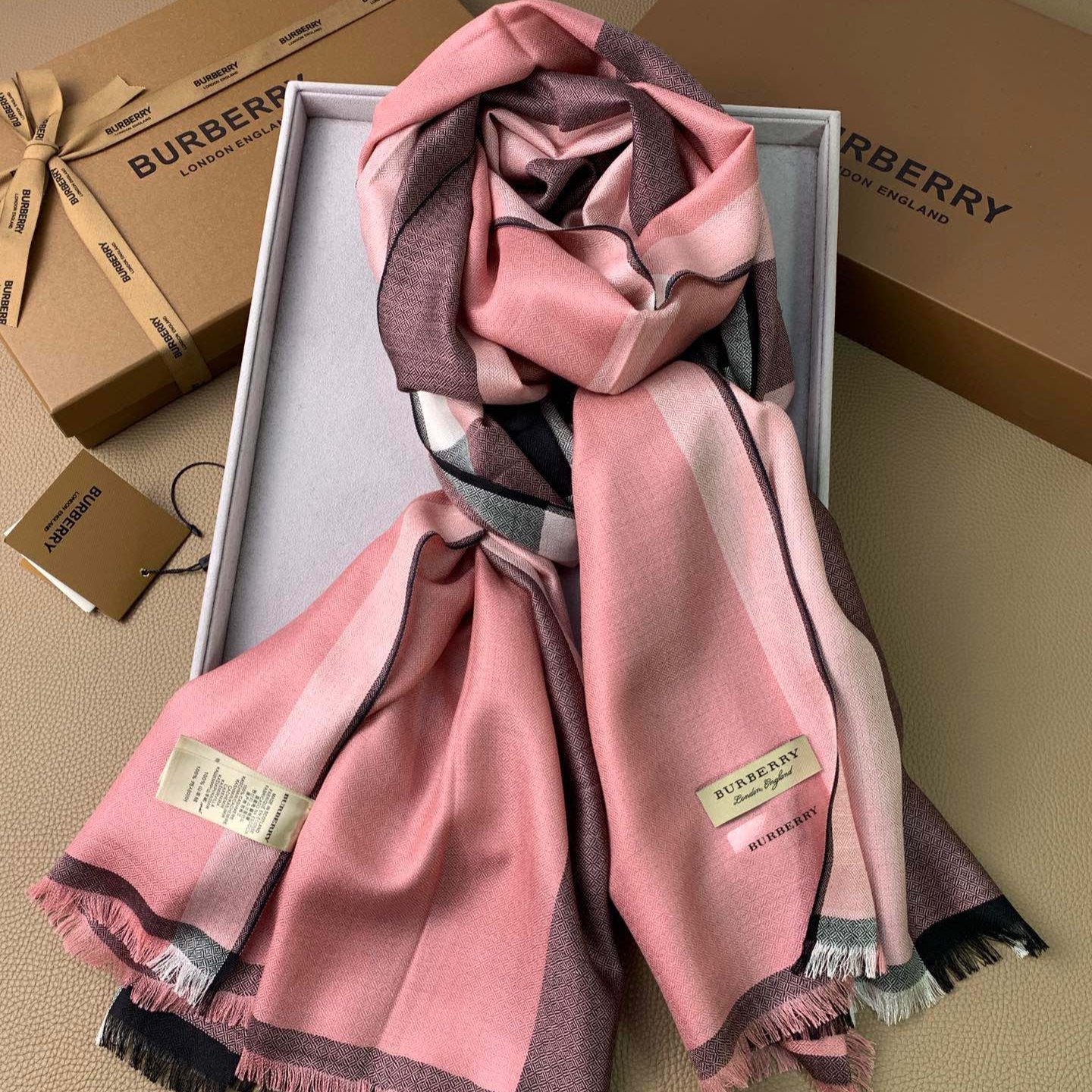 SCARF 200 CM IN ROSE PINK CASHMERE 394727