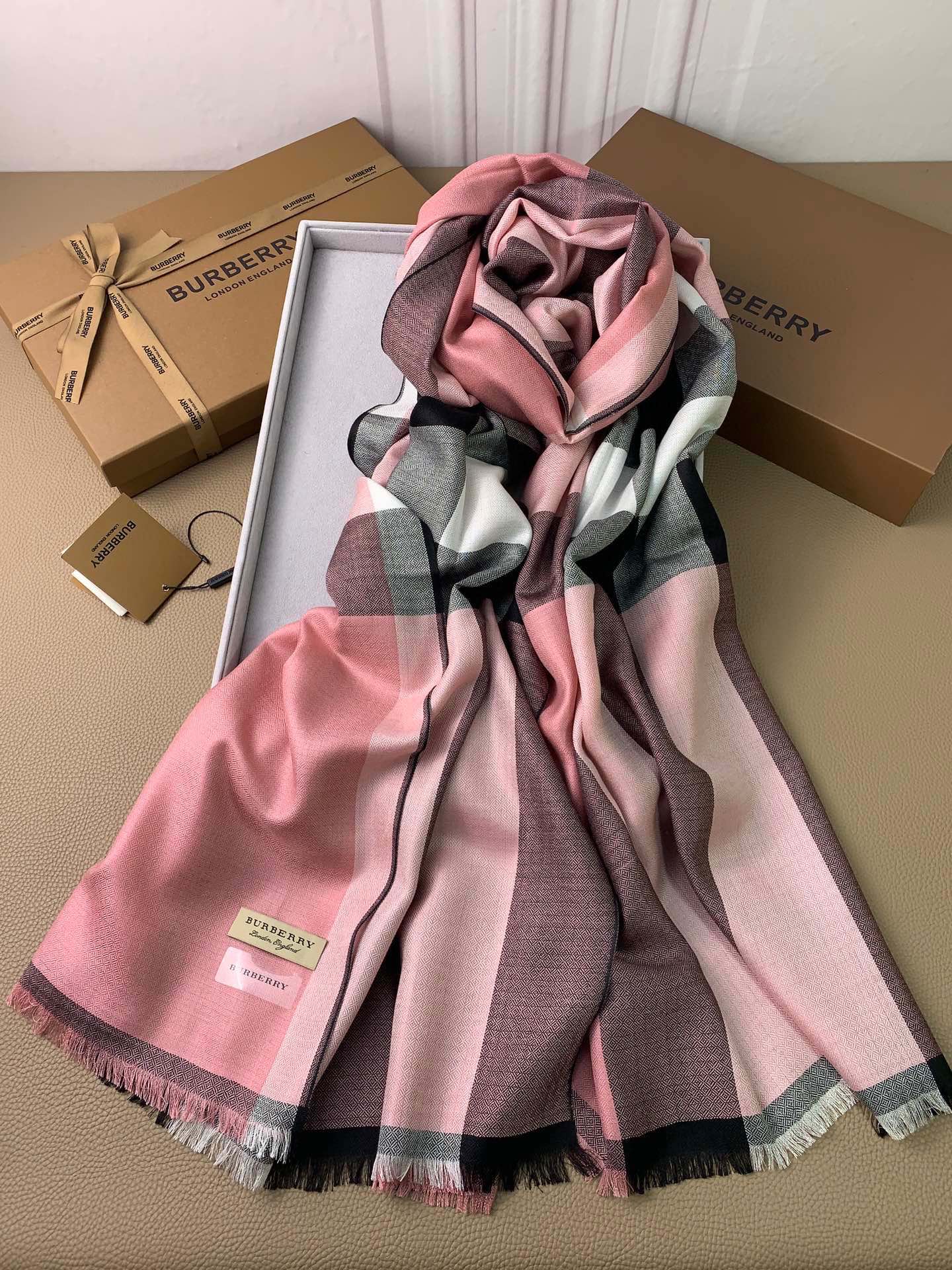 SCARF 200 CM IN ROSE PINK CASHMERE 394727