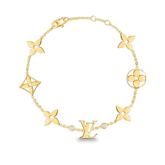 [Rose Jewellery]STAR AND SUN 7 MOTIFS GOLD BRACELET