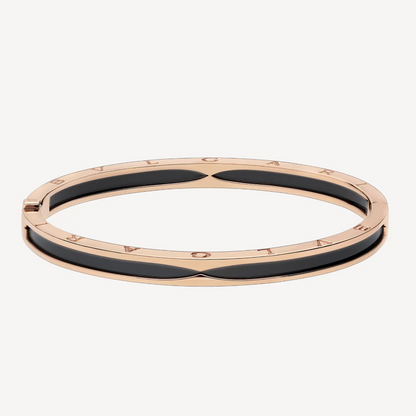 [Rose Jewellery]ZERO 1 PINK GOLD WITH BLACK CERAMIC BRACELET