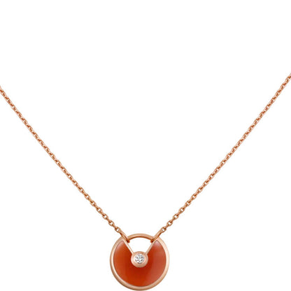 [Rose Jewellery]AMULETTE GOLD CARNELIAN ONYX NECKLACE