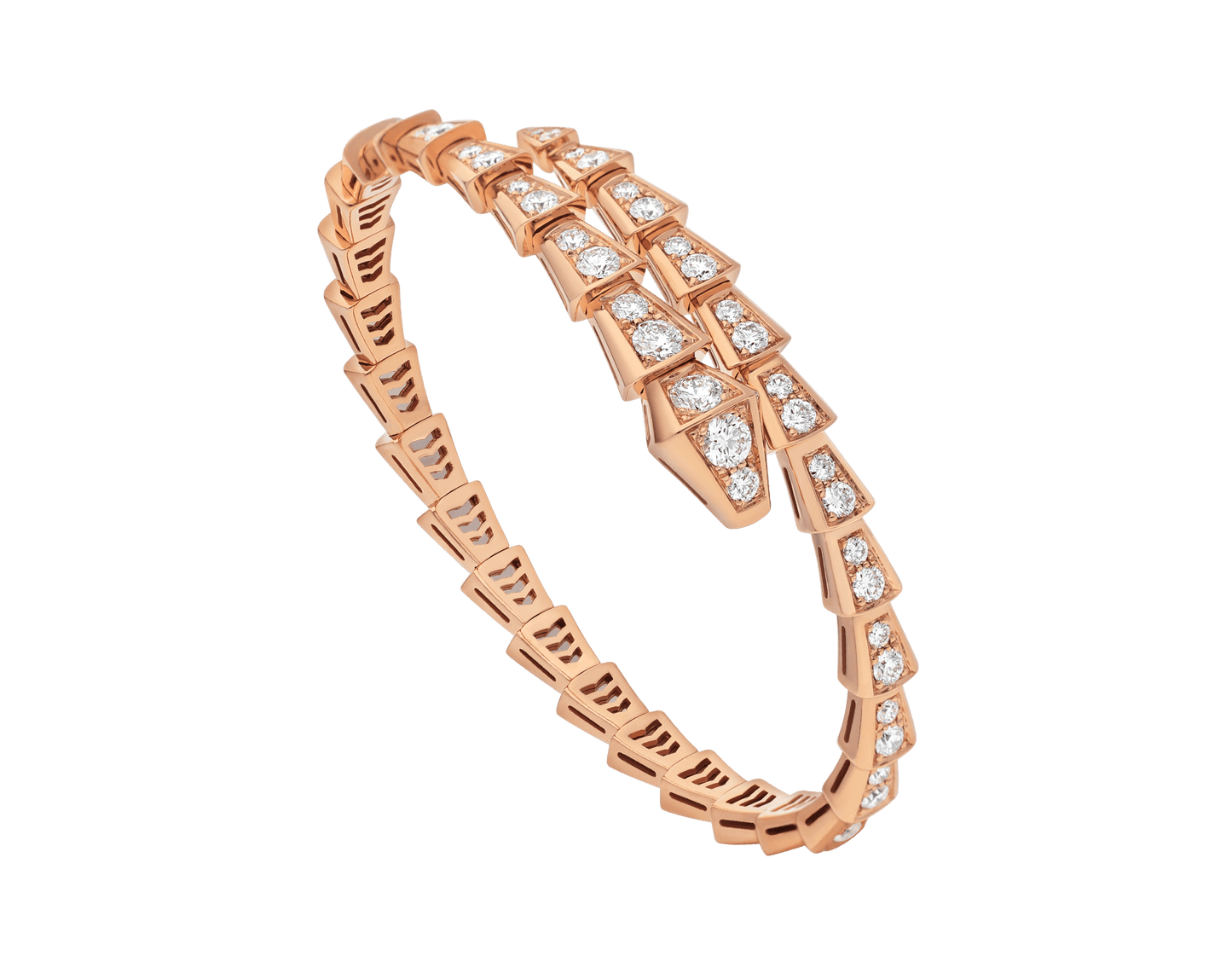 [Rose Jewellery]SERPENTI BRACELET 6.8MM PINK GOLD DIAMOND