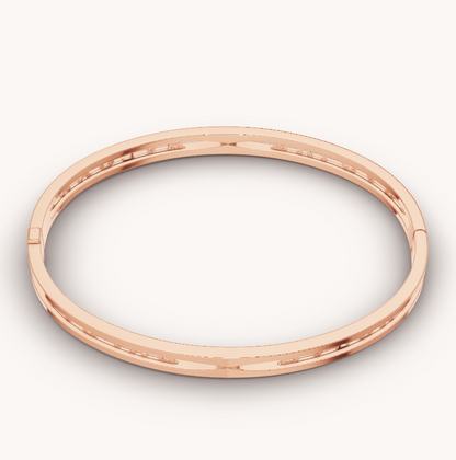 [Rose Jewellery]ZERO 1 SPIRAL LOGO PINK GOLD BRACELET