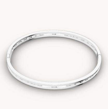 [Rose Jewellery]ZERO 1 SPIRAL LOGO SILVER BRACELET