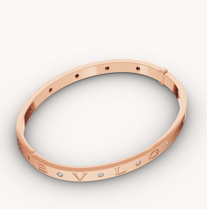 [Rose Jewellery]ZERO 1 PINK GOLD 12 DIAMONDS BRACELET