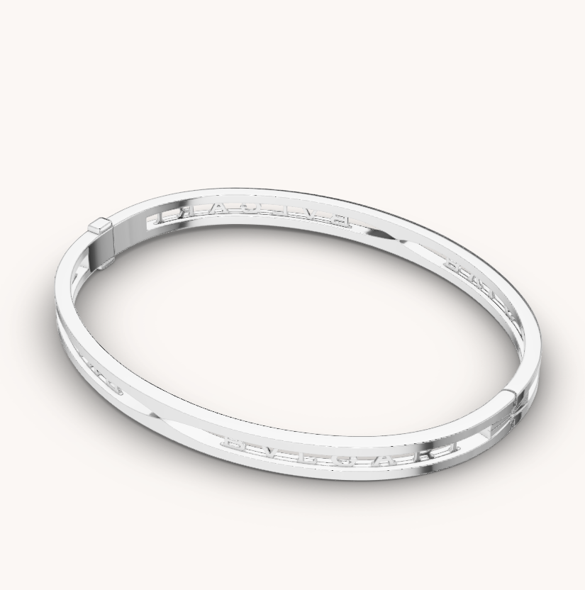 [Rose Jewellery]ZERO 1 SPIRAL LOGO SILVER BRACELET