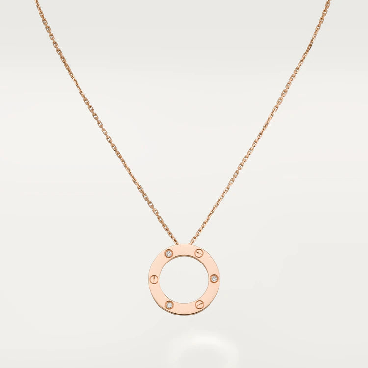 [Rose Jewellery]LOVE NECKLACE 16MM 3 DIAMONDS