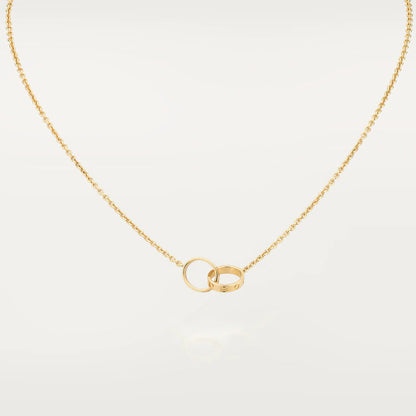 [Rose Jewellery]LOVE NECKLACE DOUBLE RING GOLD