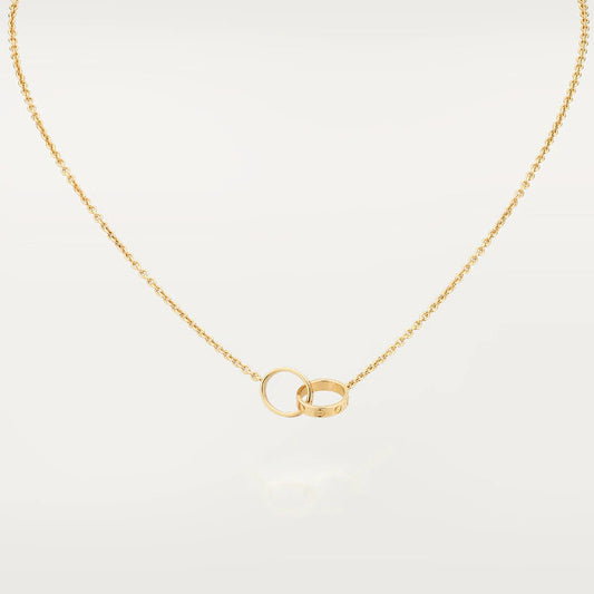 [Rose Jewellery]LOVE NECKLACE DOUBLE RING GOLD