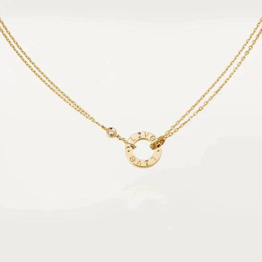 [Rose Jewellery]LOVE NECKLACE 16MM 2 DIAMONDS