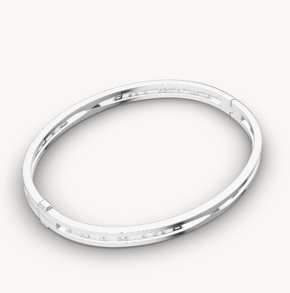 [Rose Jewellery]ZERO 1 SPIRAL LOGO SILVER BRACELET