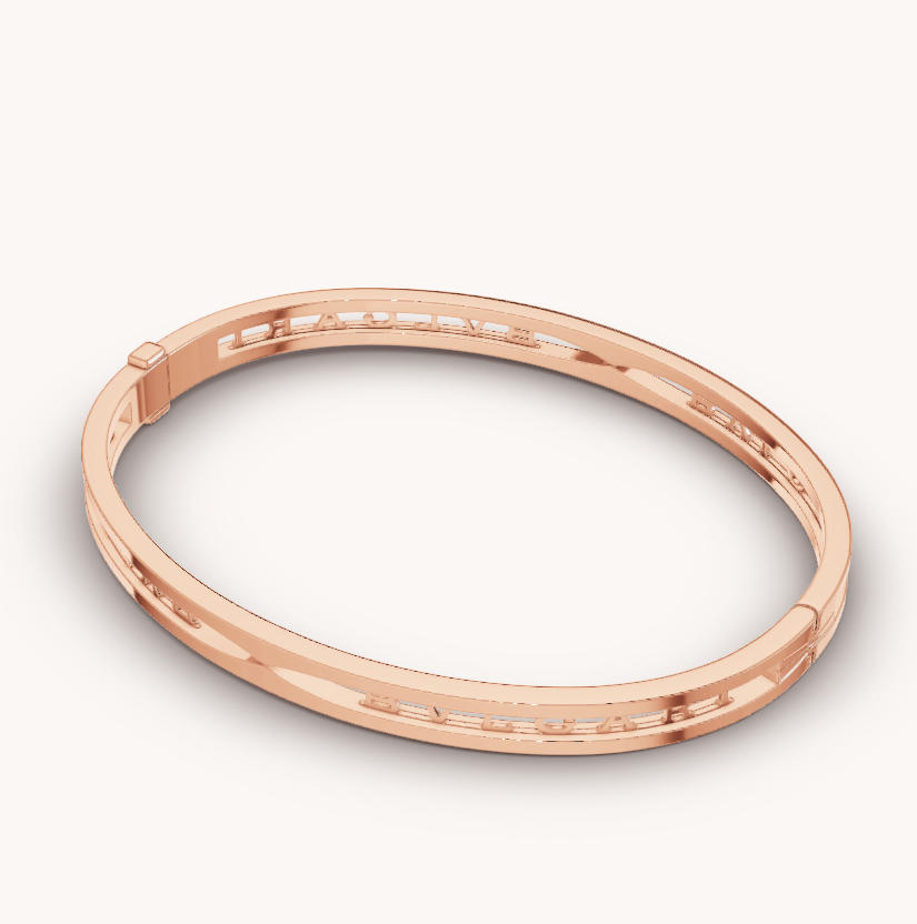 [Rose Jewellery]ZERO 1 SPIRAL LOGO PINK GOLD BRACELET