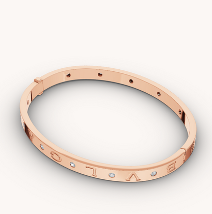 [Rose Jewellery]ZERO 1 PINK GOLD 12 DIAMONDS BRACELET