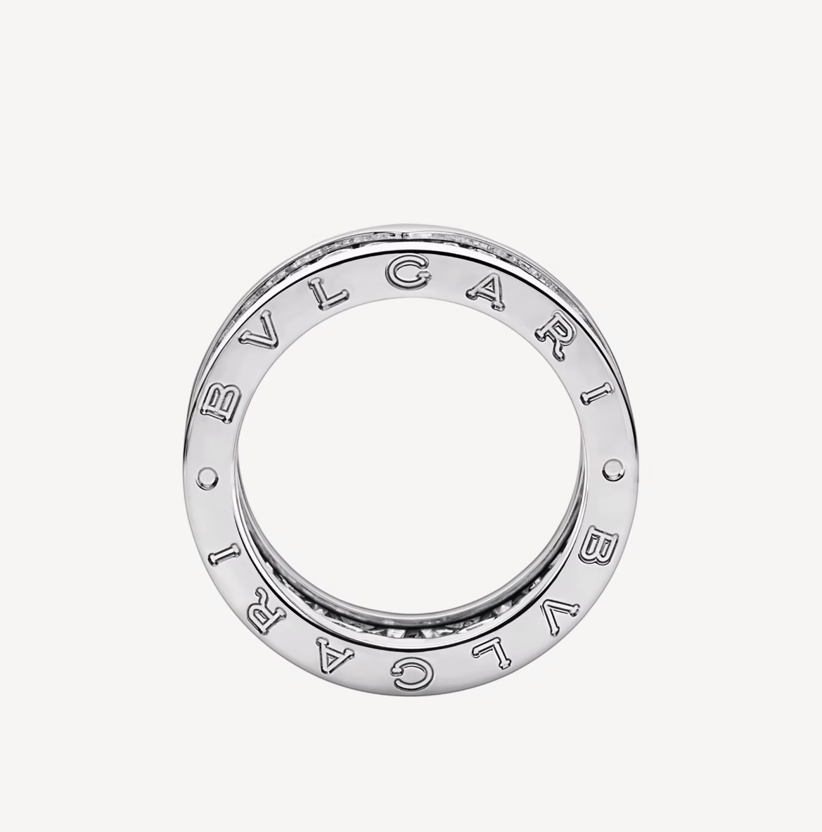 [Rose Jewellery]ZERO 1 WITH PAVED DIAMONDS ON THE SPIRAL RING