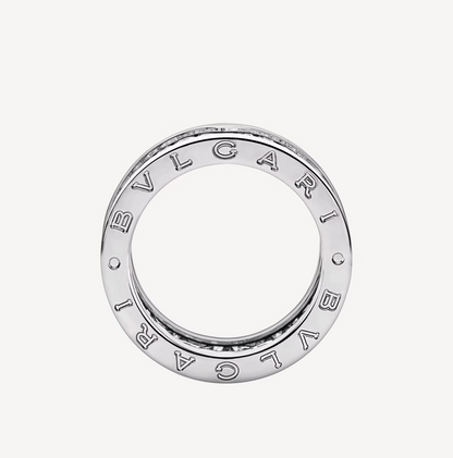 [Rose Jewellery]ZERO 1 WITH PAVED DIAMONDS ON THE SPIRAL RING