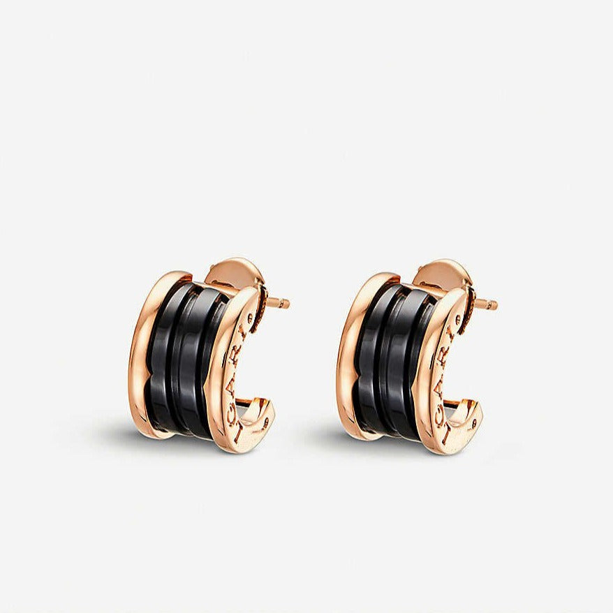 [Rose Jewellery]ZERO 1 PINK GOLD CERAMIC EARRINGS