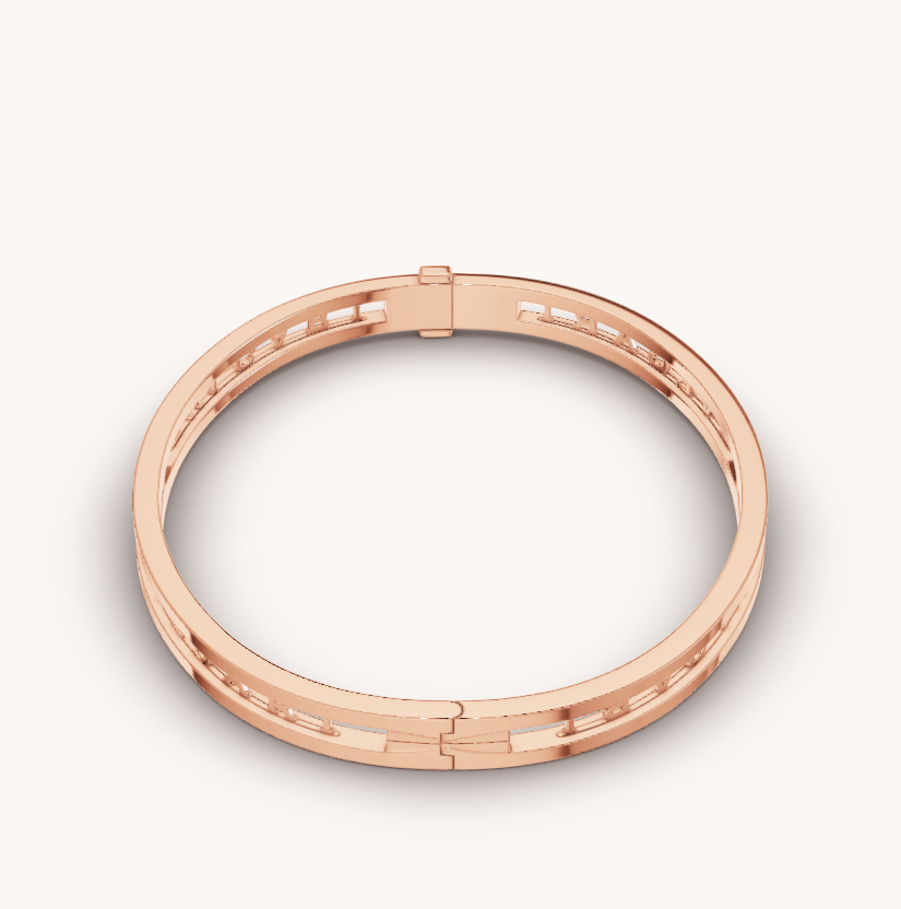 [Rose Jewellery]ZERO 1 SPIRAL LOGO PINK GOLD BRACELET