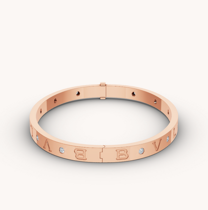 [Rose Jewellery]ZERO 1 PINK GOLD 12 DIAMONDS BRACELET