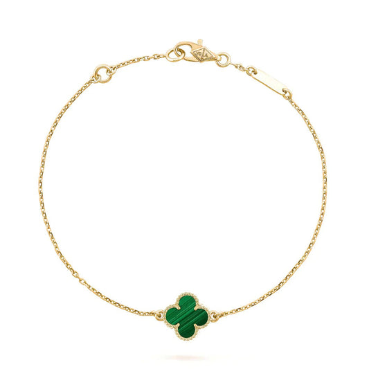 [Rose Jewellery]CLOVER BRACELET MALACHITE 1 MOTIF