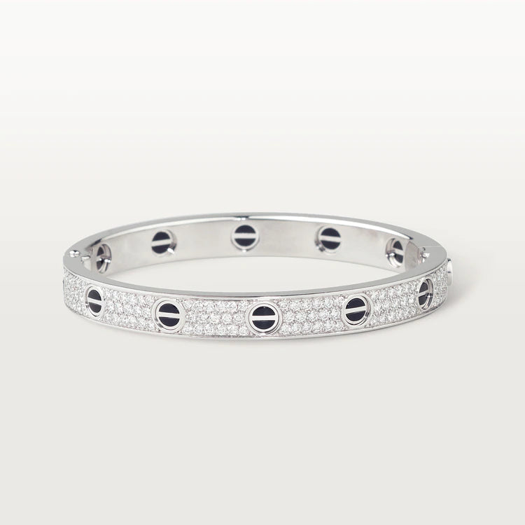 [Rose Jewellery]LOVE BRACELET 6.1MM DIAMOND-PAVED CERAMIC