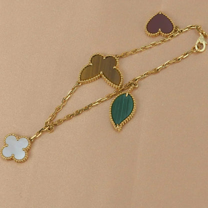 [Rose Jewellery]LUCKY SPRING 5 MOTIF GOLD BRACELET