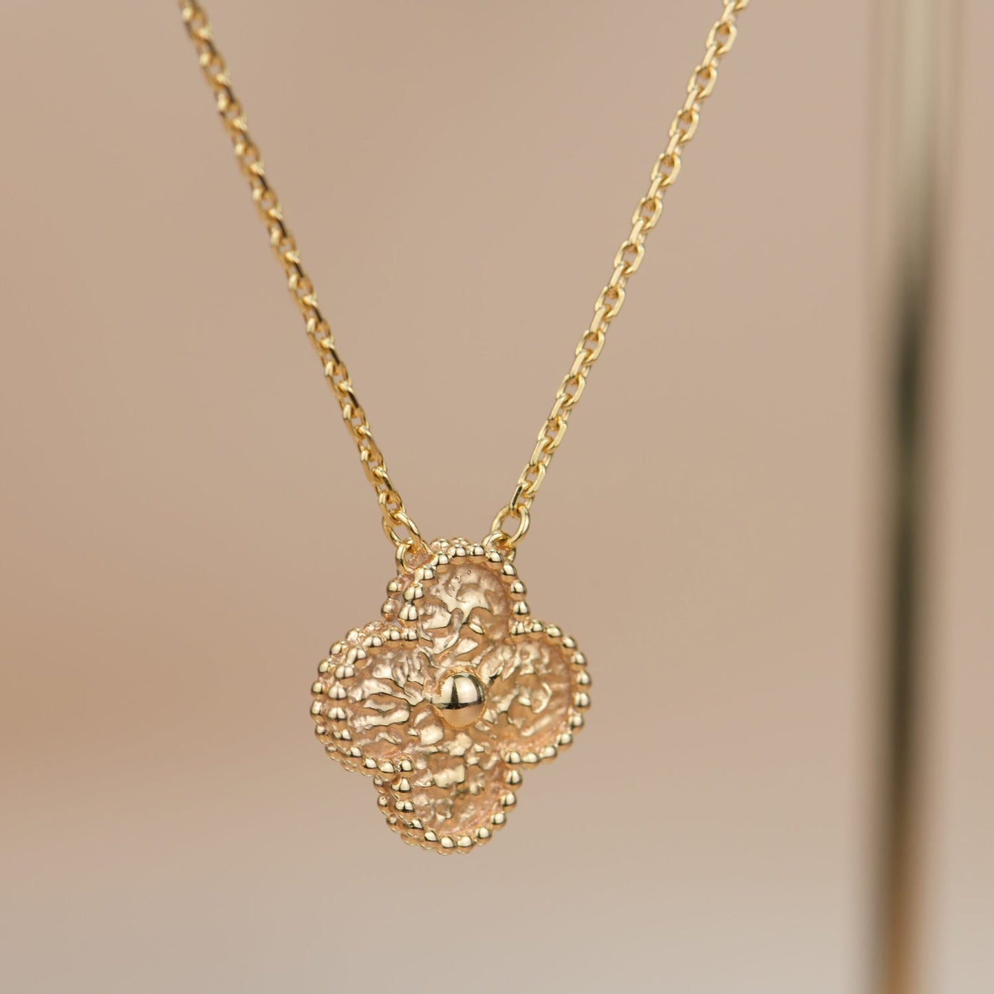 [Rose Jewellery]CLOVER 15MM  BRONZING NECKLACE