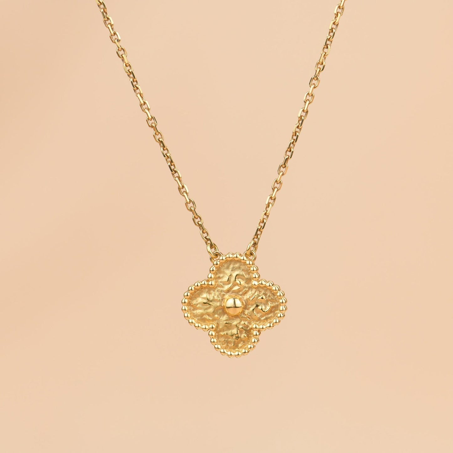 [Rose Jewellery]CLOVER 15MM  BRONZING NECKLACE