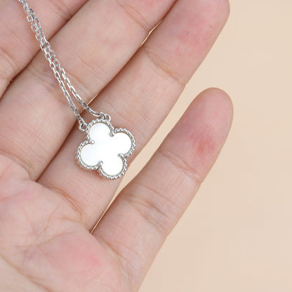 [Rose Jewellery]CLOVER  15MM WHITE MOTHER-OF-PEARL SILVER