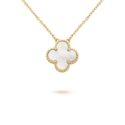 [Rose Jewellery]CLOVER  15MM WHITE MOTHER-OF-PEARL NECKLACE