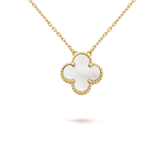 [Rose Jewellery]CLOVER  15MM WHITE MOTHER-OF-PEARL NECKLACE