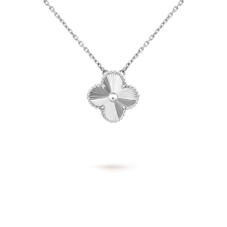 [Rose Jewellery]CLOVER 15MM LASER NECKLACE SILVER