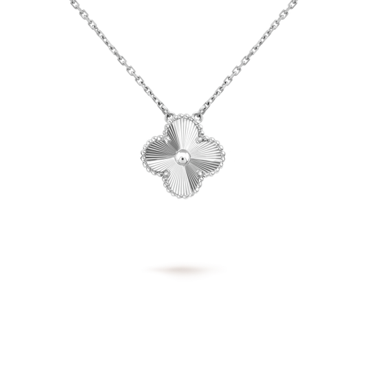 [Rose Jewellery]CLOVER 15MM LASER NECKLACE SILVER