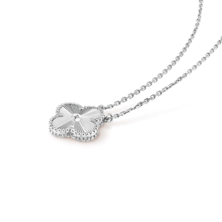 [Rose Jewellery]CLOVER 15MM LASER NECKLACE SILVER