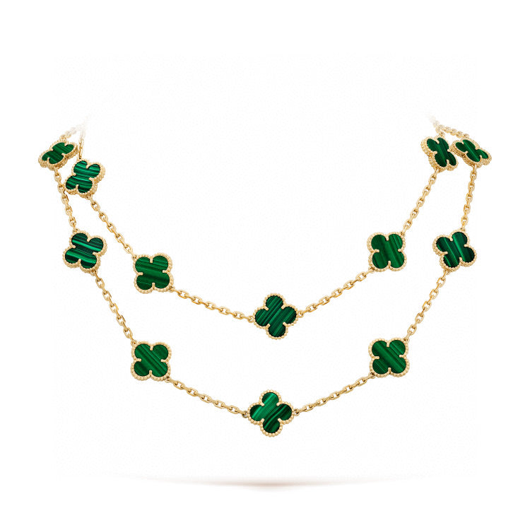 [Rose Jewellery]CLOVER 20 MOTIFS MALACHITE GOLD