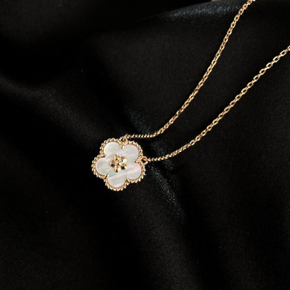 [Rose Jewellery]LUCKY  WHITE MOP  PLUM BLOSSOM NECKLACE