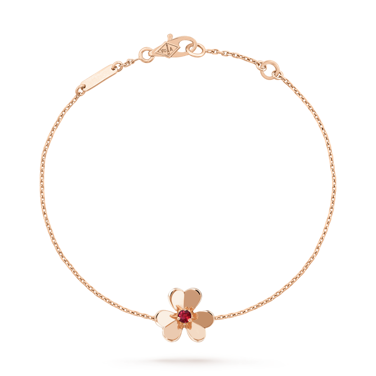 [Rose Jewellery]FRIVOLE GOLD FLOWER PINK MALACHITE BRACELET